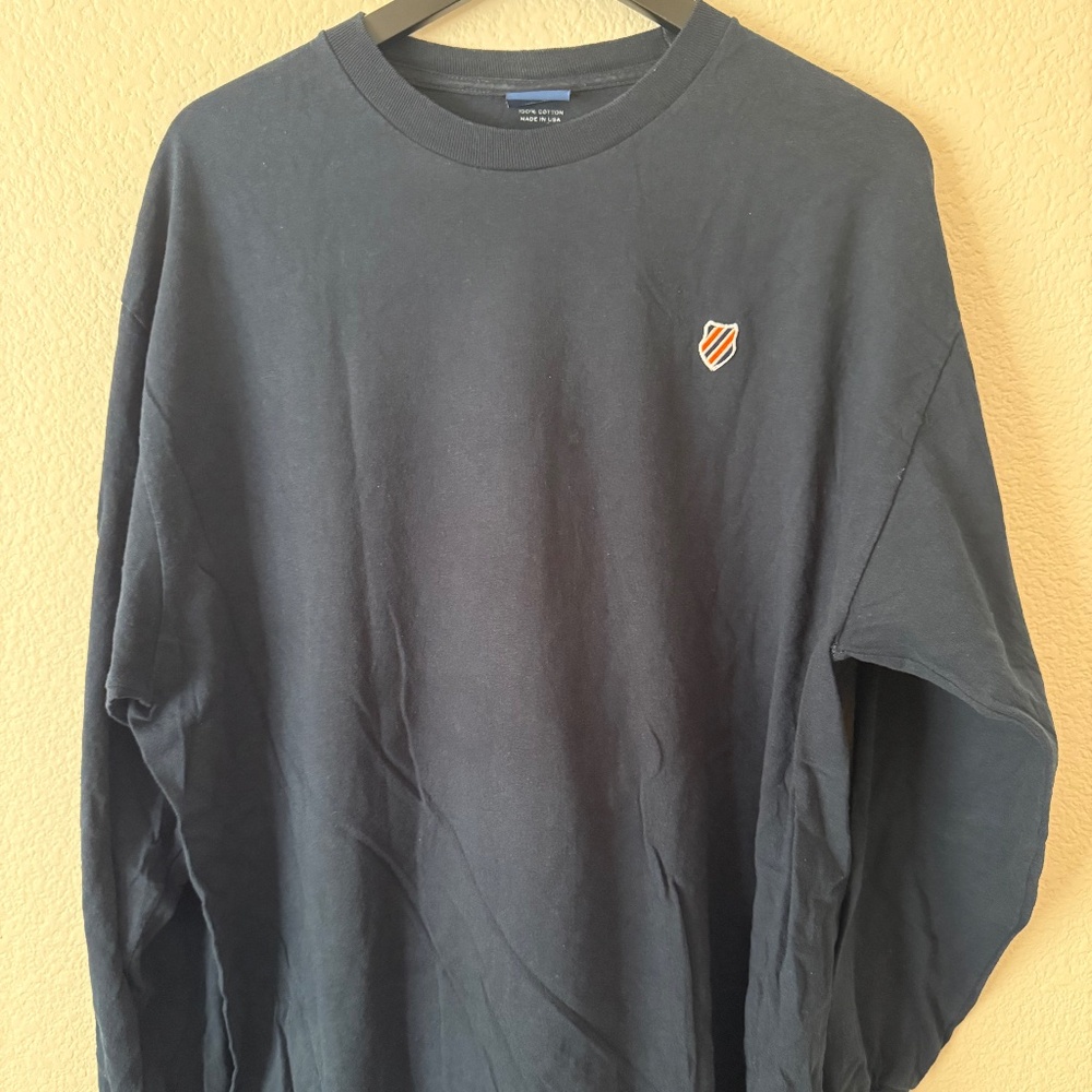 K-Swiss x Carrots Men's Navy Blue Long Sleeve Tee Shirt Size XL